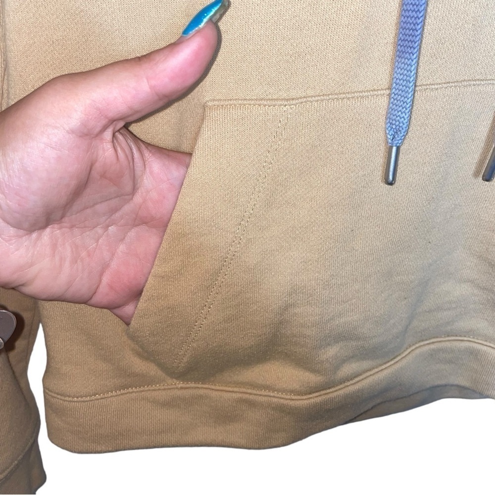 MADEWELL Dip-Dye Drawstring Hoodie Sweatshirt Dropped Shoulder Desert Dunes S - Picture 10 of 16